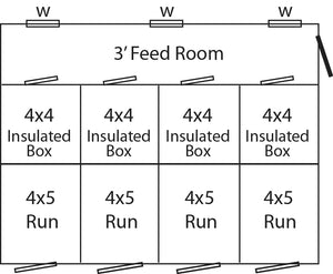 Picture of 10 x 16 Commercial Dog Kennel Floor Plan