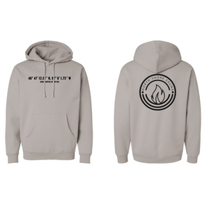 Front and Back Picture of Cement Sauna Capital Hoodie