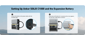 Anker SOLIX BP1000X Expansion Battery Setup instructions
