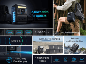 Anker SOLIX C200X Portable Power Station Features