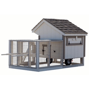 Backside Picture of the The Hen House Collection Q44T Tractor Chicken Coop