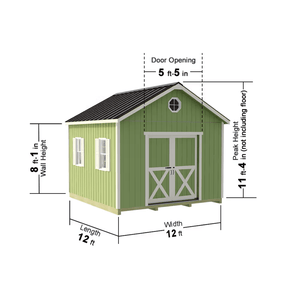 Backyard Basecamp Sliding Door Model Dimensions