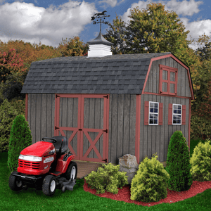 Best Barns Craftsman's Cove in black and red