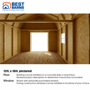 Best Barns Handcrafted Homestead No Loft Interior 3