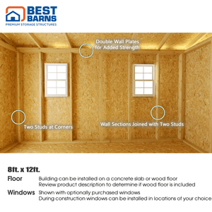 Best Barns Handmade Haven Mini Shed Interior