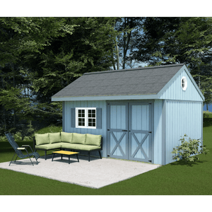 Best Barns Overhang Oasis Shed Outdoor Setup