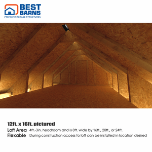 Best Barns Planners Paradise SD Interior Loft