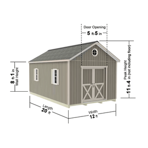 Best Barns Shedquarters Series Storage Sheds Sliding Door Model Dimensions