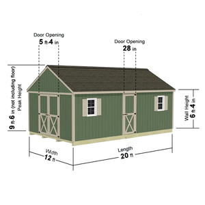 Best Barns Shedquarters Series Storage Sheds Walk-In Door Model Dimensions