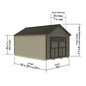 Tailored Titan Series Garage Kits Transom Doors Dimensions