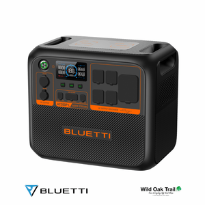 Bluetti AC200P L left angled view with top