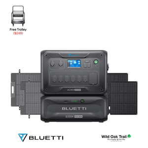 Bluetti AC300 with B300K Battery with two 200W solar panels