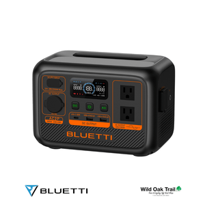 Bluetti AC2P left angled view with top