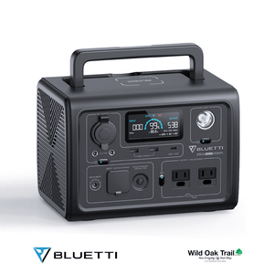 Bluetti EB3A angled view with handle