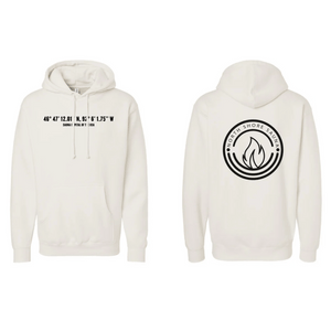 Front and back photo of Bone Sauna Capital Hoodie