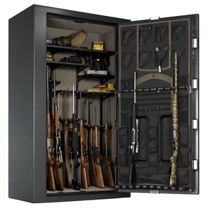 Browning Silver Series 49-Gun Tall Safe with guns stored inside
