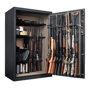 Browning Yellowstone Series 40-Gun Safe with guns stored inside