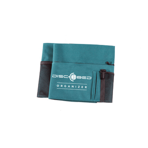 Disc-O-Bed Adult Bed Side Organizer green folded