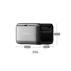 EcoFlow GLACIER Classic Portable Refrigerator 35L dimensions