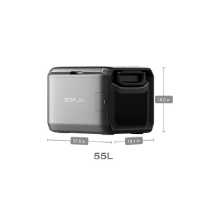EcoFlow GLACIER Classic Portable Refrigerator 55L dimensions