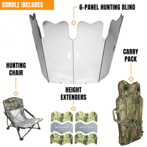 GhostBlind Phantom 35" Mirror Ground Blind - Inclusions