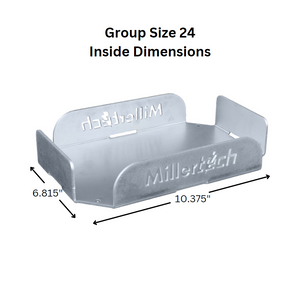 MillerTech Battery Tray Group Size 24 Dimensions