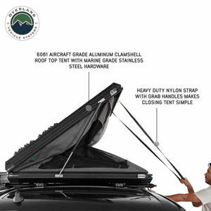 HD Sidewinder Side Load Aluminum Hard Shell Roof Top Tent Storage