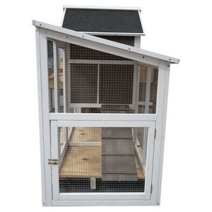 Hen House - Stromberg's Chicken Coop with Run side view of run entrance