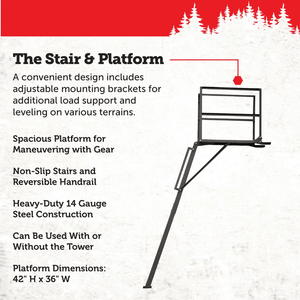 Hunting Blind Elevator Tower Kit - Steel, Made in USA