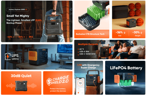 Jackery Battery Pack 1000 Plus total capacity with e1000 plus