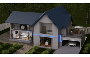 Jackery Smart Transfer Switch powering living room visualization