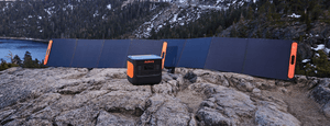 Jackery SolarSaga 200W Solar Panel charging jackery generator outdoors