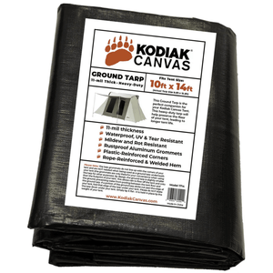 Kodiak Canvas Ground Tarp - 10 x 14ft