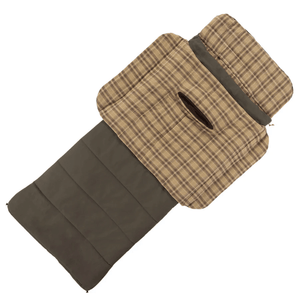 Kodiak Canvas Z Top Rectangle Sleeping Bags - Ground setup