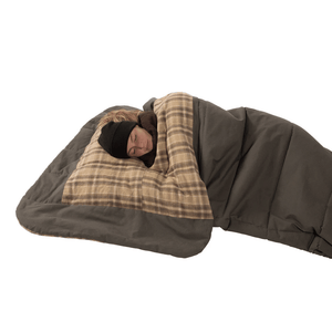 Kodiak Canvas Z Top Rectangle Sleeping Bags - with person sleeping