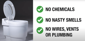 Laveo Dry Flush Portable Toilet Ultimate Bundle