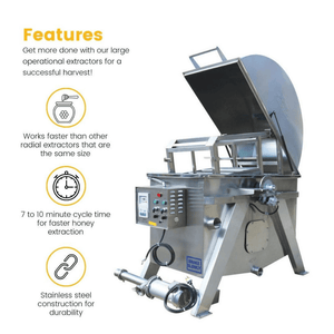 Mann Lake HH824 Horizontal 40 Frame Honey Extractor features