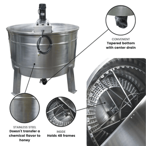 Mann Lake HH826 48 Frame Radial Centrifugal Honey Extractor with Auger build quality