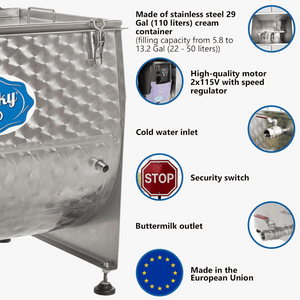 Milky Day Electric Butter Churn FJ100 C Inclusions