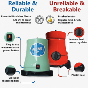 Milky Day Electric Cream Separator FJ 90 PP (115V) durability vs other brands