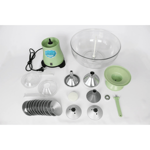 Milky Day Electric Cream Separator FJ 90 PP (115V) parts laid out