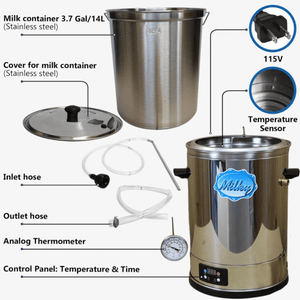 Milky Day Small Milk Pasteurizer and Yogurt Machine FJ15 labeled parts