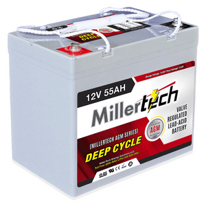 Picture of MillerTech 12V 55Ah Sealed Lead-Acid Battery