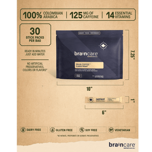 Nutrient Survival - Brain Survival Coffee Classic Roast Nutrition Facts