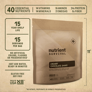 Nutrient Survival - Black Scout Survival 10-Day Emergency Food Supply