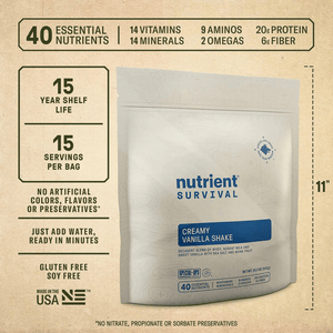 Nutrient Survival - Alaska Prepper Pay-Day Preps Bucket Kit