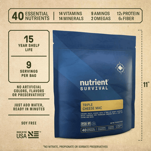 Nutrient Survival - Alaska Prepper Pay-Day Preps Bucket Kit