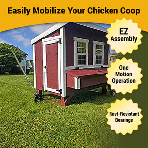 Picture of OverEZ Chicken Coop Wheels  Features