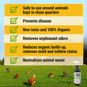 Picture of OverEZ Organic Coop Care Solution Features