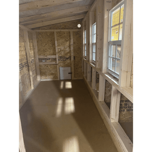 OverEZ XL Chicken Coop interior with windows